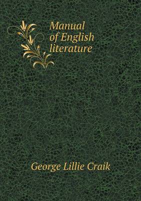 Book cover for Manual of English literature