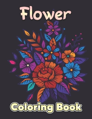 Book cover for Flower Coloring Book