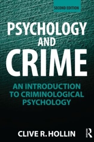 Cover of Psychology and Crime