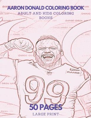 Book cover for Aaron Donald Coloring Book