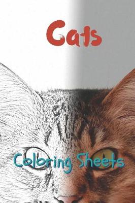 Book cover for Cat Coloring Sheets