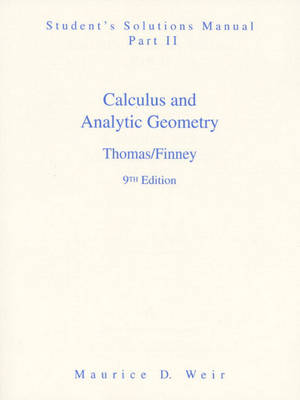 Book cover for Student Solutions Manual Part 2 for Calculus