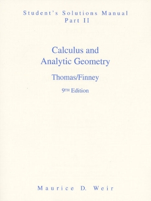 Book cover for Student Solutions Manual Part 2 for Calculus