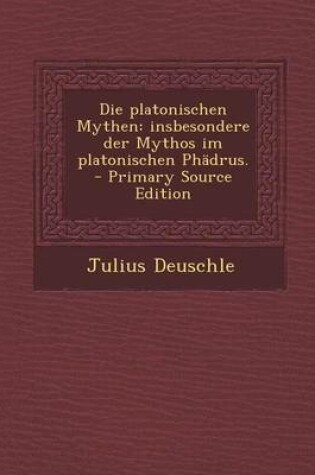 Cover of Die Platonischen Mythen