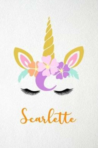 Cover of Scarlette A5 Lined Notebook 110 Pages