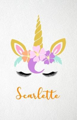 Book cover for Scarlette A5 Lined Notebook 110 Pages