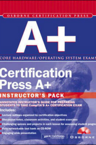 Cover of Instructor's Manual: Im Cert Press A+ Instructors Pack