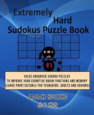Book cover for Extremely Hard Sudokus Puzzle Book #1