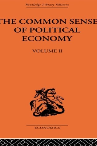 Cover of The Commonsense of Political Economy