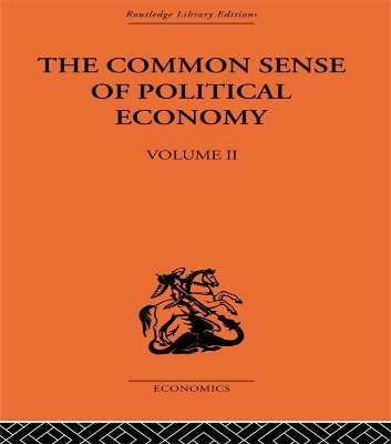 Book cover for The Commonsense of Political Economy