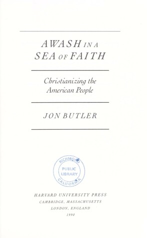 Cover of Awash in a Sea of Faith