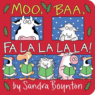 Book cover for Moo, Baa, Fa La La La La!