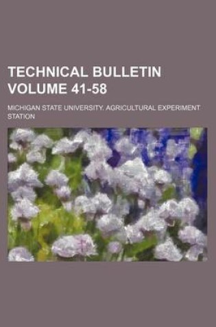 Cover of Technical Bulletin Volume 41-58