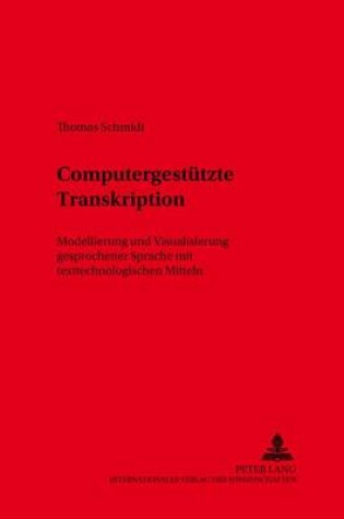 Cover of Computergestuetzte Transkription