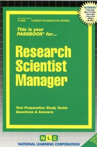 Cover of Research Scientist Manager