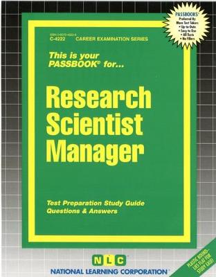 Book cover for Research Scientist Manager