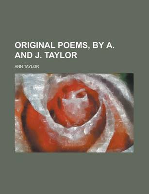 Book cover for Original Poems, by A. and J. Taylor