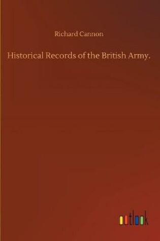 Cover of Historical Records of the British Army.