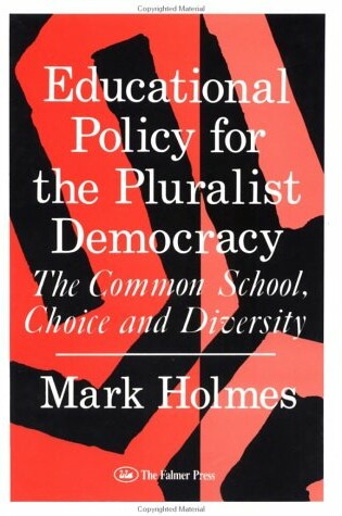 Cover of Educational Policy for the Pluralist Democracy