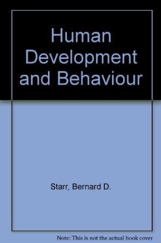 Cover of Human Development and Behaviour