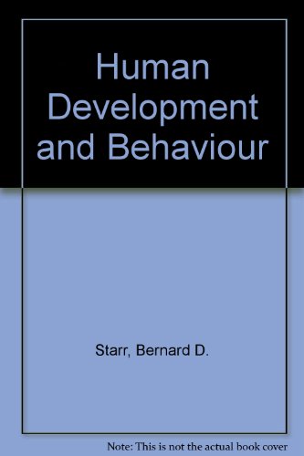 Book cover for Human Development and Behaviour