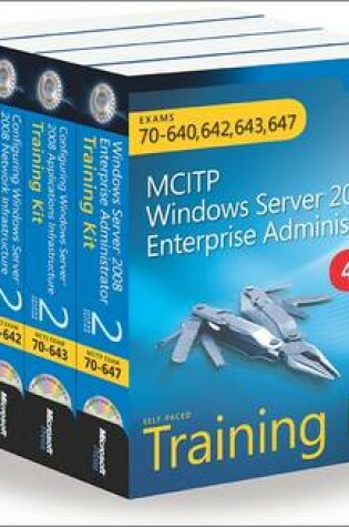 Cover of MCITP Windows Server 2008 Enterprise Administrator Training Kit 4-Pack (2nd Edition)