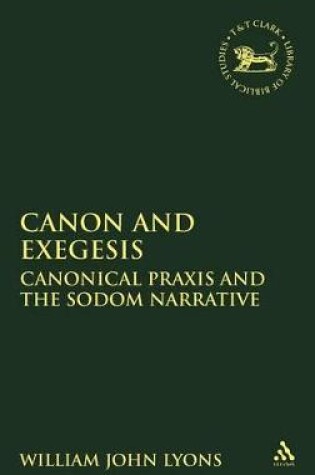 Cover of Canon and Exegesis