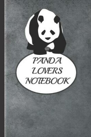 Cover of Panda Lovers Notebook
