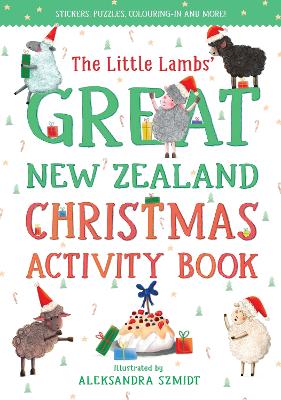 Book cover for The Little Lambs' Great New Zealand Christmas Activity Book