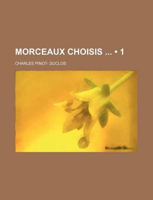 Book cover for Morceaux Choisis (1)