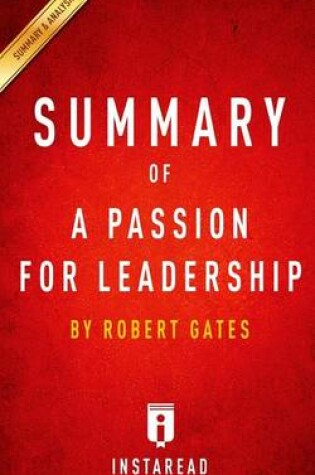 Cover of Summary of a Passion for Leadership