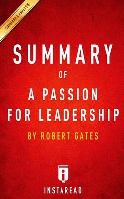 Book cover for Summary of a Passion for Leadership