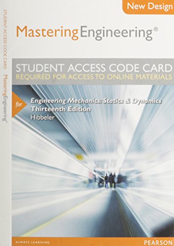 Book cover for Modified Mastering Engineering -- Access Card -- for Engineering Mechanics