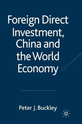 Cover of Foreign Direct Investment, China and the World Economy