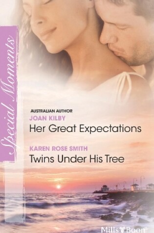 Cover of Her Great Expectations/Twins Under His Tree