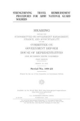 Cover of Strengthening travel reimbursement procedures for Army National Guard soldiers