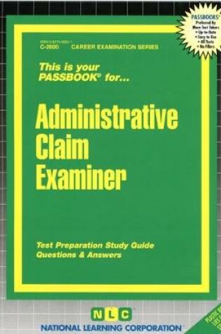 Cover of Administrative Claim Examiner