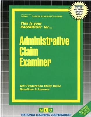 Book cover for Administrative Claim Examiner