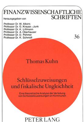 Book cover for Schluesselzuweisungen Und Fiskalische Ungleichheit