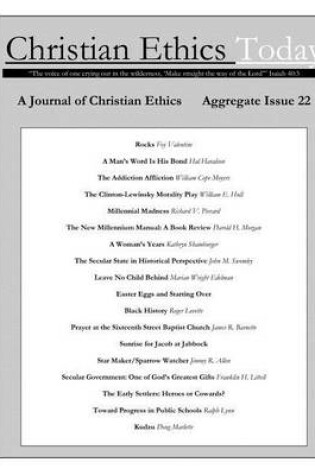 Cover of Christian Ethics Today, Issue 22