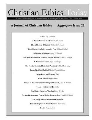 Book cover for Christian Ethics Today, Issue 22