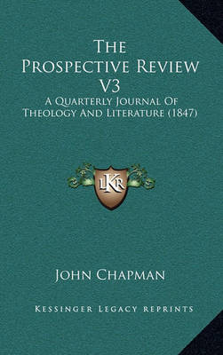 Book cover for The Prospective Review V3