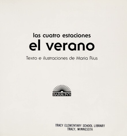 Book cover for El Verano