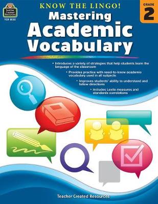 Book cover for Know the Lingo! Mastering Academic Vocabulary (Gr. 2)