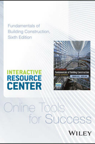 Cover of Fundamentals of Building Construction: Materials and Methods, 6e Interactive Resource Center Access Card