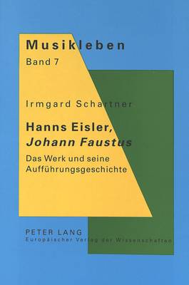Cover of Hanns Eisler, Johann Faustus