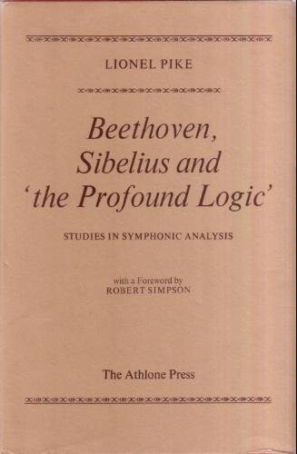 Book cover for Beethoven, Sibelius and the "Profound Logic"