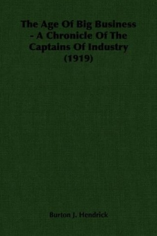 Cover of The Age Of Big Business - A Chronicle Of The Captains Of Industry (1919)