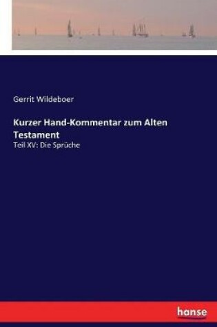 Cover of Kurzer Hand-Kommentar zum Alten Testament