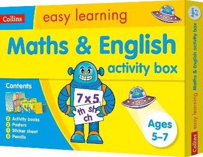 Book cover for Maths and English Activity Box Ages 5-7